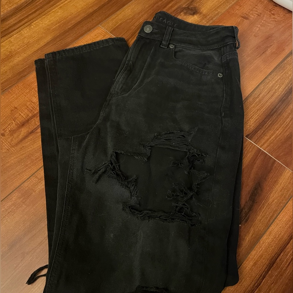 Distressed jeans
